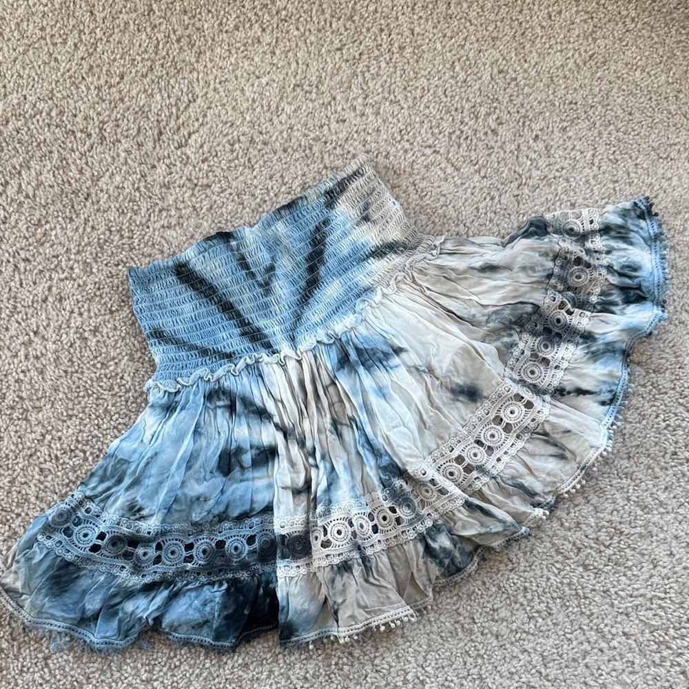 Surf Gypsy Tie-Dyed Skater Skirt